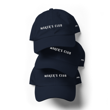 Embroidered Maker's Club Dad Hat